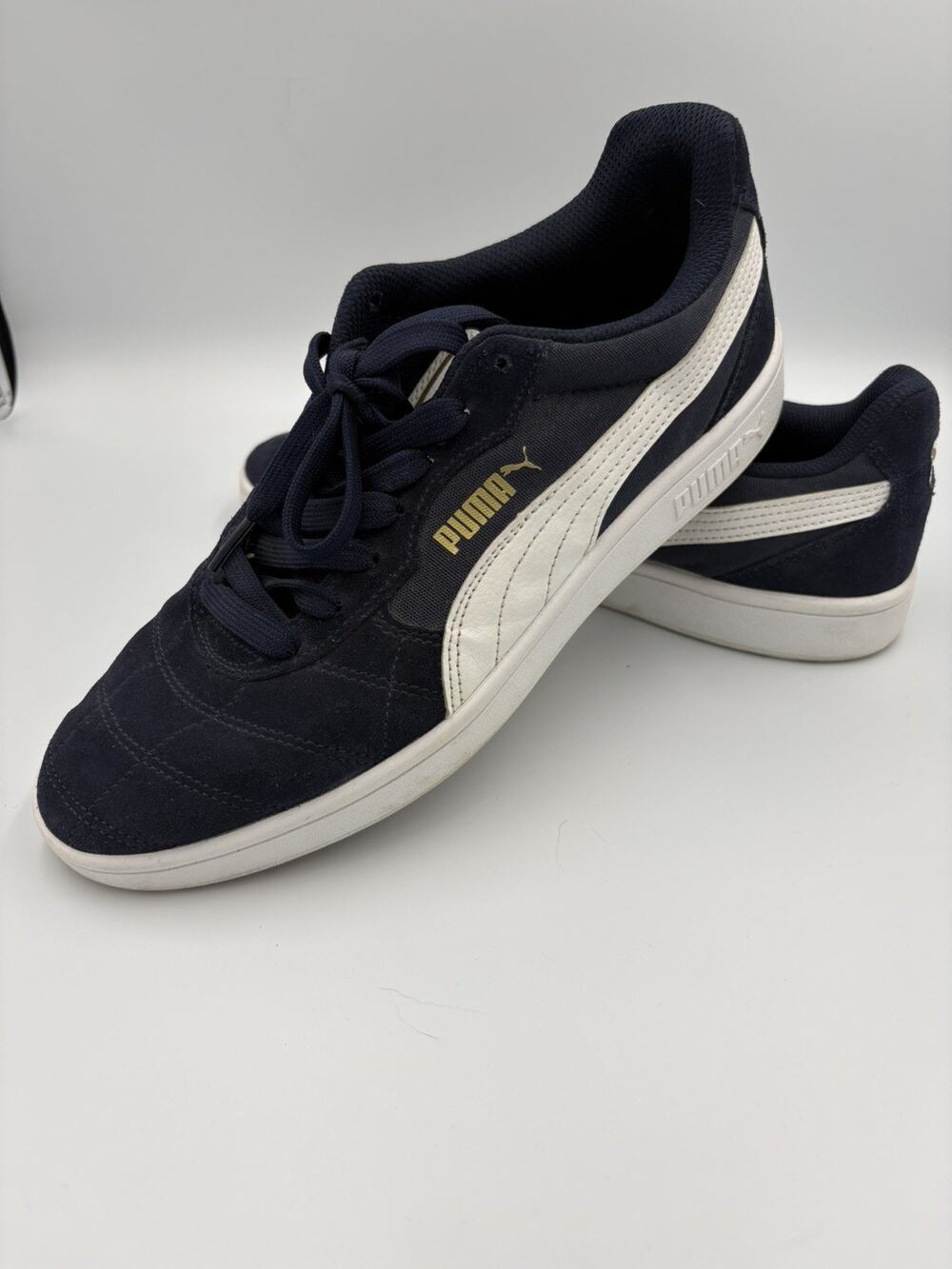 Puma Astro Kick Lace Up Sneakers Mens Size 9.5 Navy Blue Casual Shoes